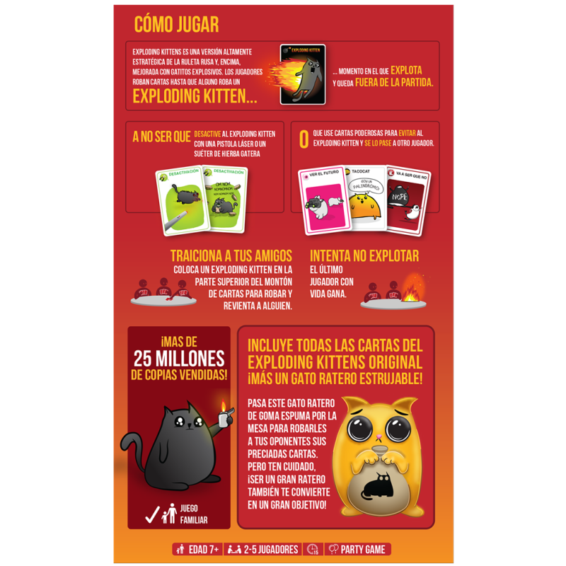 Exploding Kittens Ed. Gato Ratero