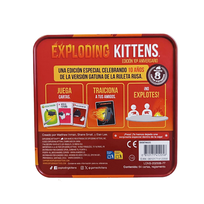 [PREPEDIDO] Exploding Kittens Edición 10º Aniversario