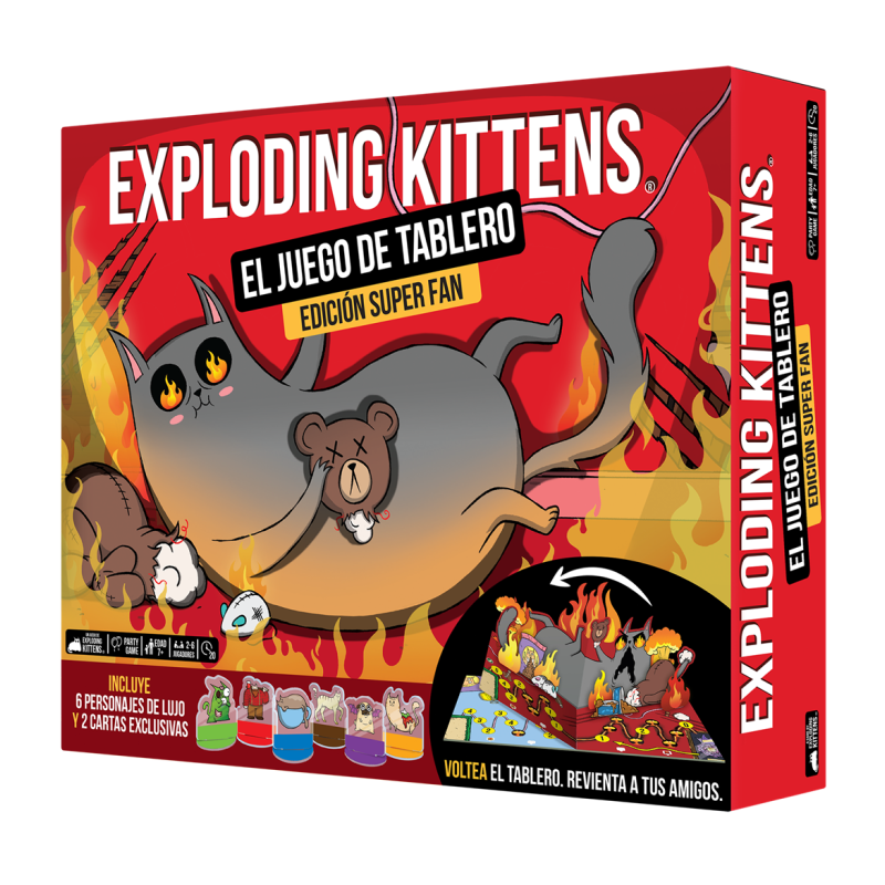 Exploding Kittens: el juego de tablero Super Fan Ed.