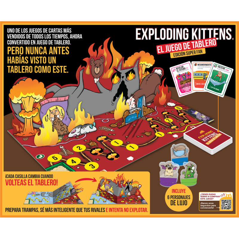 Exploding Kittens: el juego de tablero Super Fan Ed.