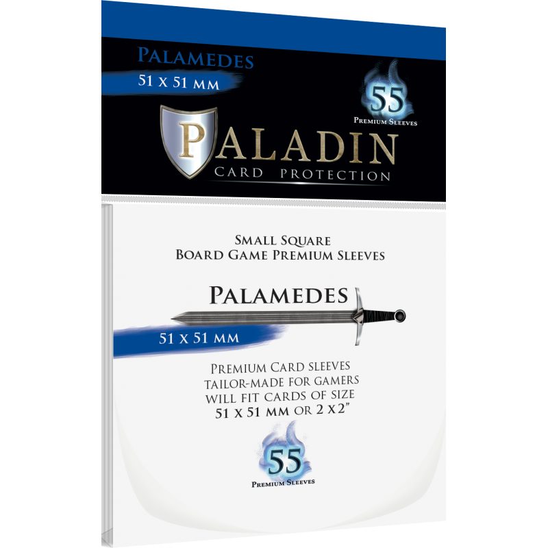 Paladin Sleeves - Palamedes Small Square 51 x 51 mm (55 Sleeves)