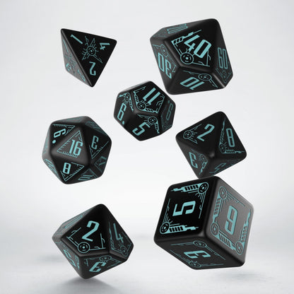 Galactic Black & blue Dice Set