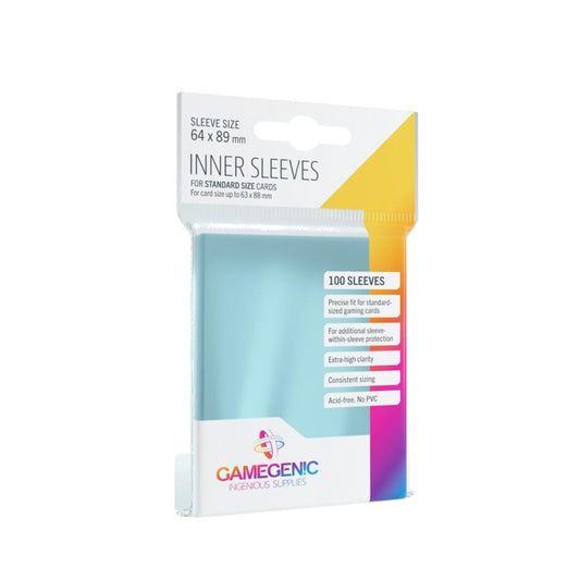 Gamegenic - Inner Sleeves - Clear (100 Sleeves)