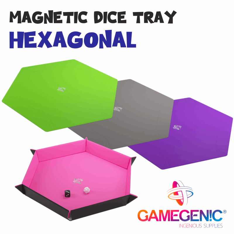 Magnetic Dice Tray - Hexagonal