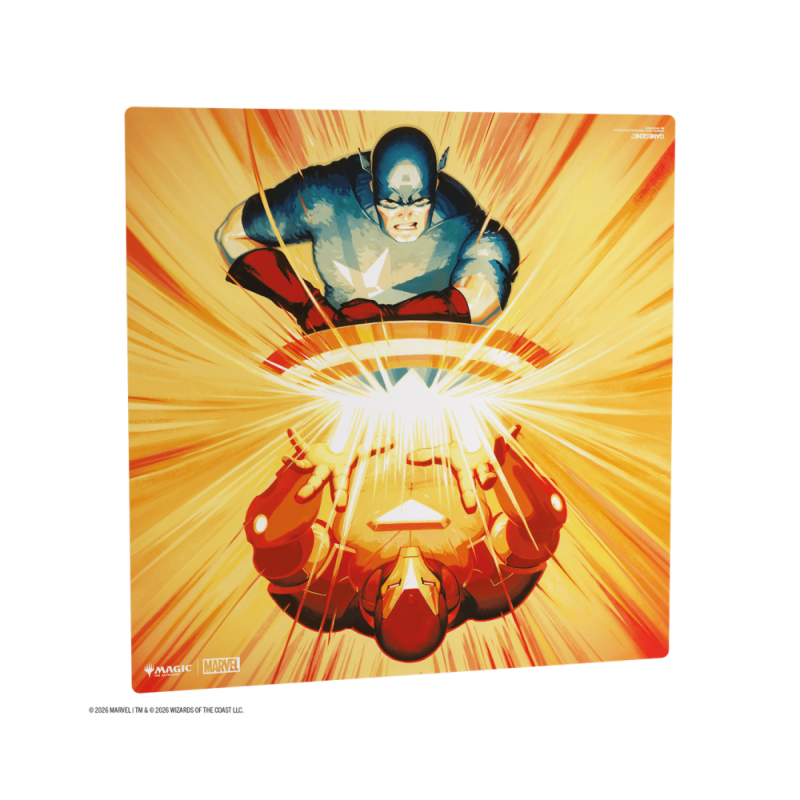 Gamegenic - Magic: The Gathering - 2 Player Playmat - Iron Man/Captain America