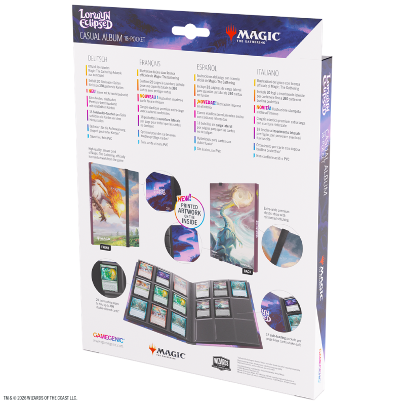 Gamegenic - Magic: The Gathering Lorwyn Eclipsed - Casual Album 18-Pocket - Eirdu, Carrier of Dawn / Isilu, Carrier of Twilight