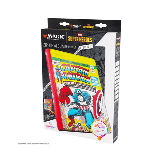Gamegenic - Magic: The Gathering - Zip-Up Album 18-Pocket - Captain America/Black Panther