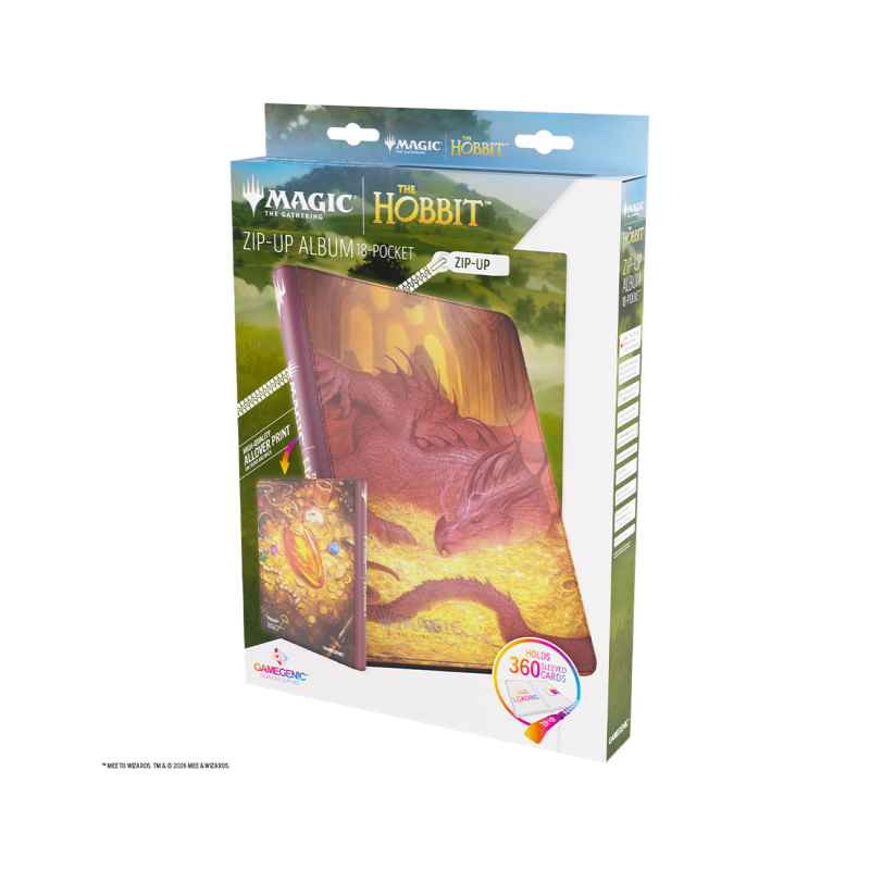 Gamegenic - Magic: The Gathering - Zip-Up Album 18-Pocket - Smaug's Mox Amber