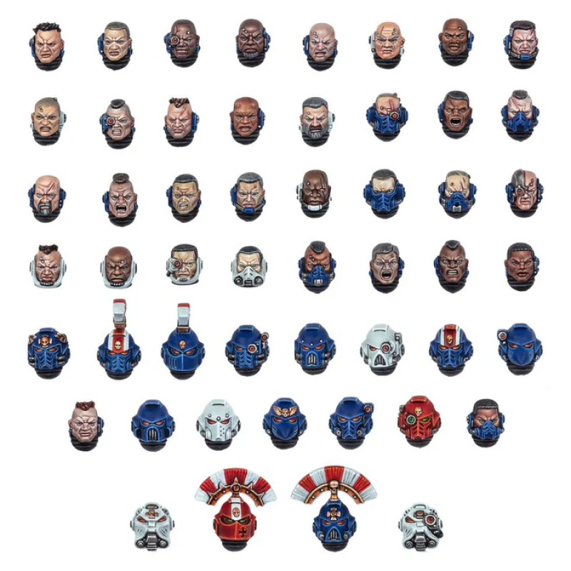 Space Marine Heads
