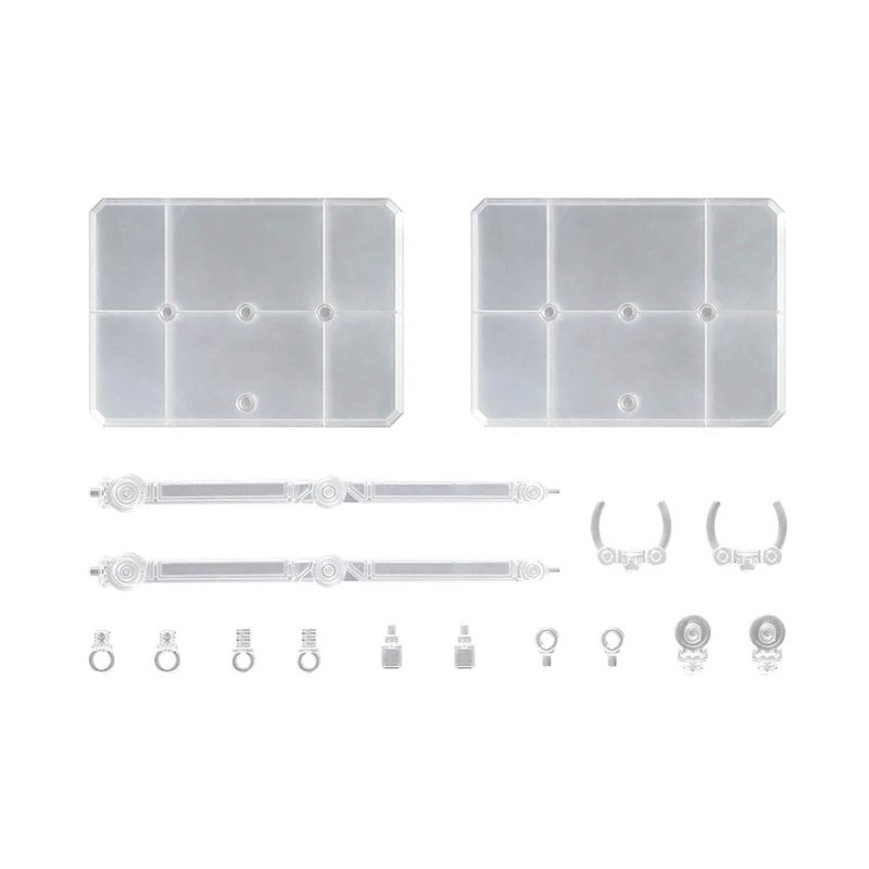 Bandai Action Base 7 Clear with Mobile Suit Gundam GQuuuuuuX Stickers Set