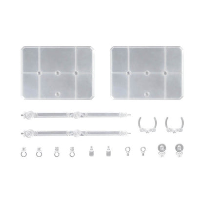 Bandai Action Base 7 Clear with Mobile Suit Gundam GQuuuuuuX Stickers Set