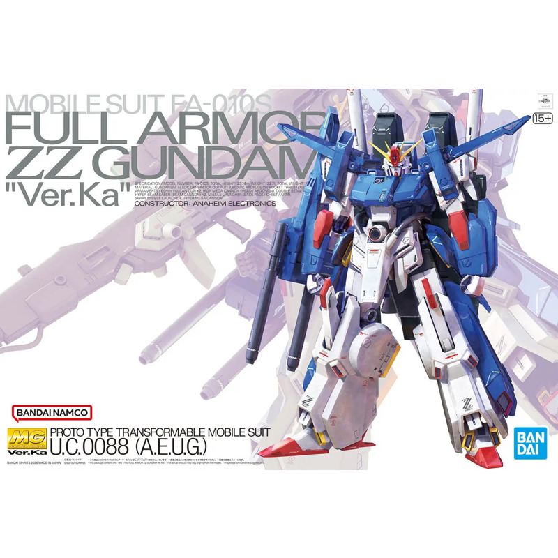 MG - 1/100 Full Armor ZZ Gundam Ver.Ka