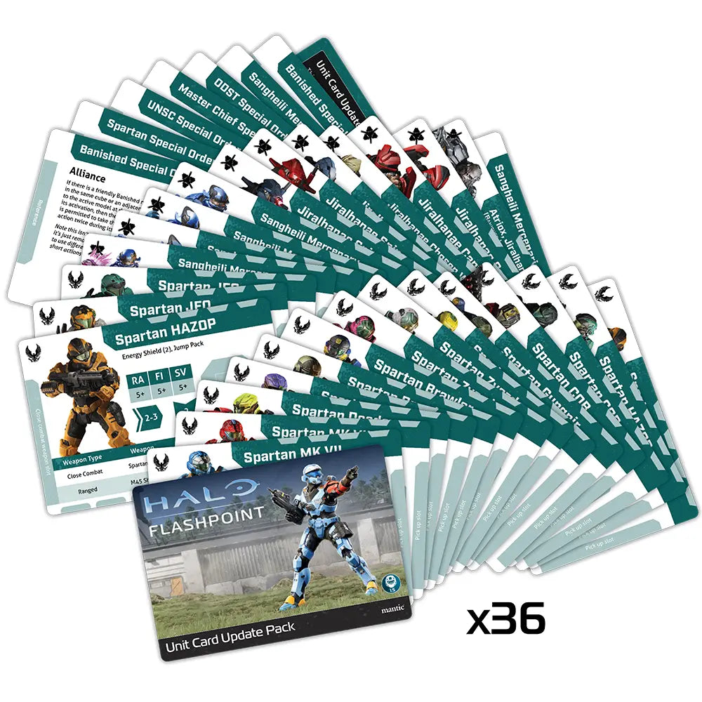 Halo: Flashpoint - Unit Card Update Pack Mantic Games