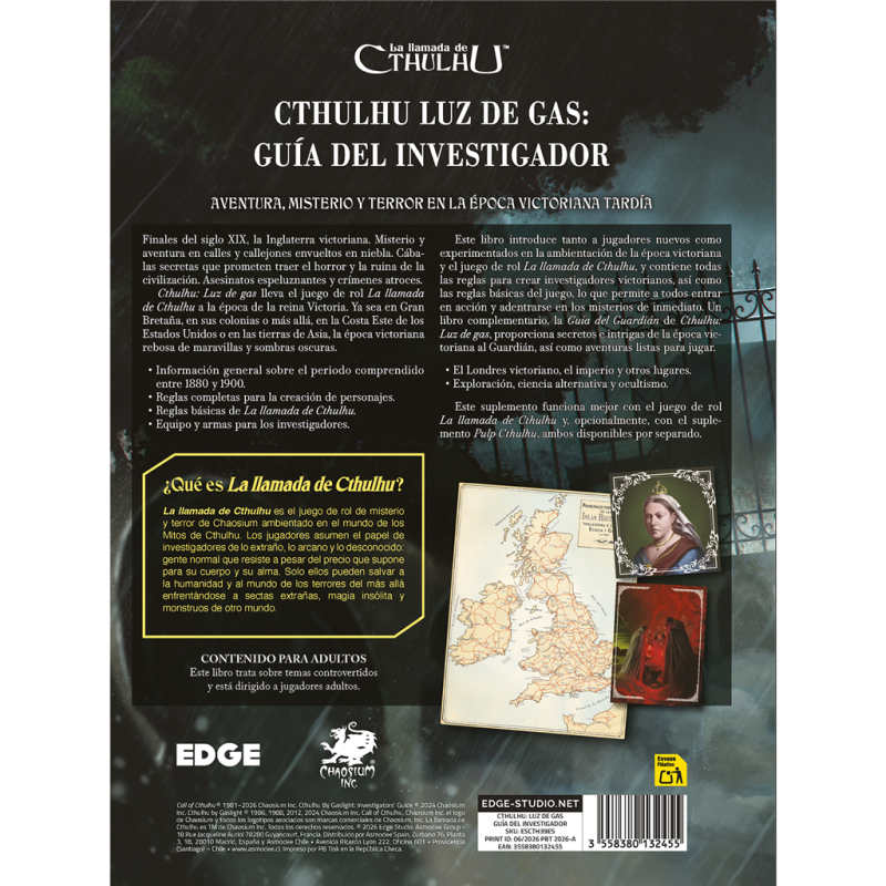 [PREPEDIDO] La llamada de Cthulhu - Luz de gas - Guía del investigador