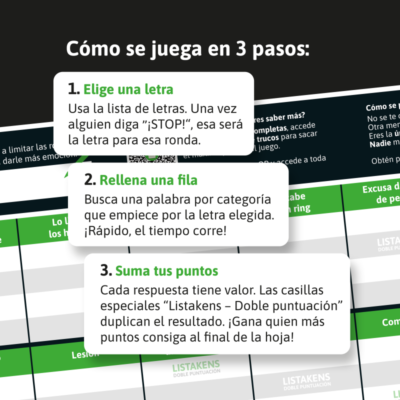 Listos, Listas y Listakens - Deportes