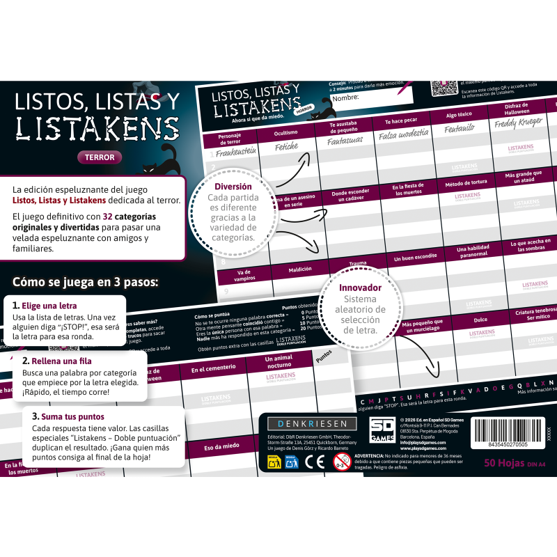 Listos, Listas y Listakens - Terror