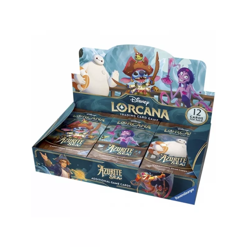 Disney Lorcana - Azurite Sea - Caja de sobres (24 packs) (Inglés)