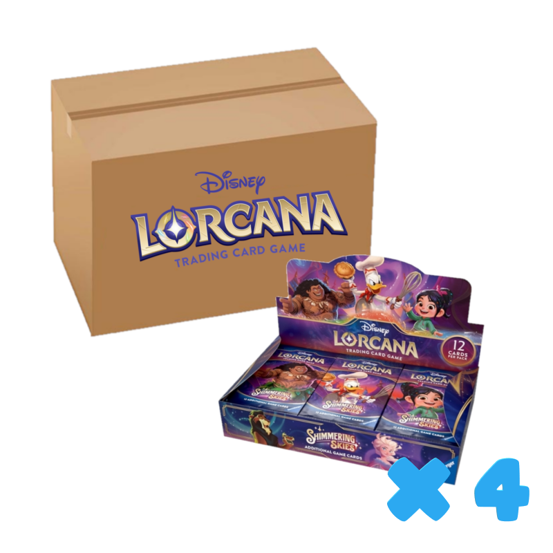 Disney Lorcana - Shimmering Skies - Case completa (4 cajas de sobres)