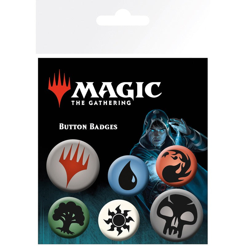 MAGIC THE GATHERING - Badge Pack – Mana Symbols X4