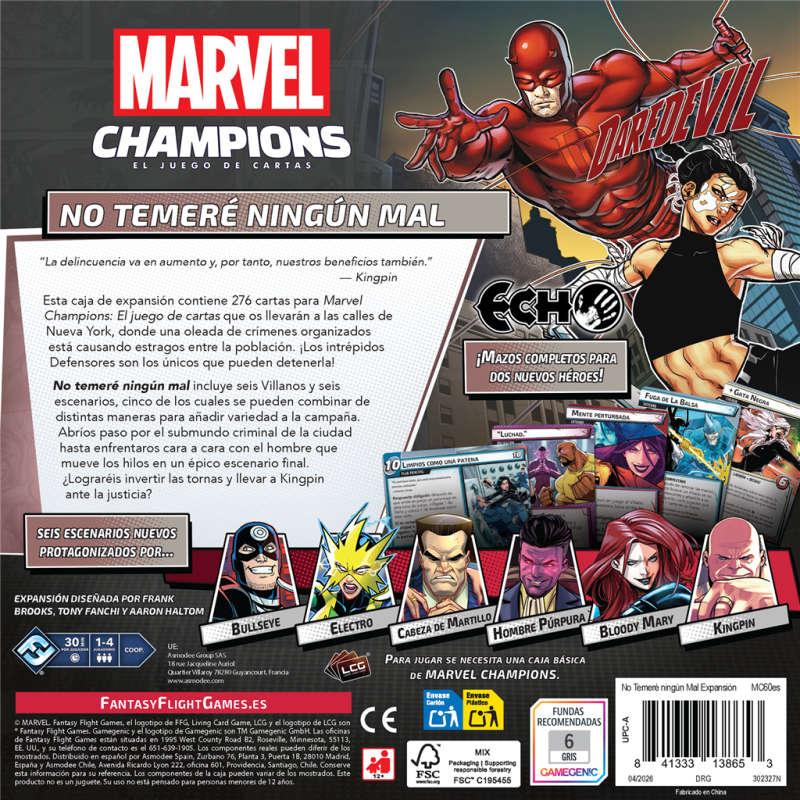 [PREPEDIDO] Marvel Champions: No temeré ningún mal - Pack de Escenario