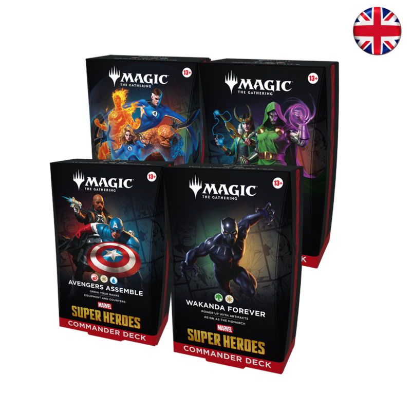 [PREPEDIDO] Marvel Super Heroes - Set completo de Mazos de Commander (Inglés)