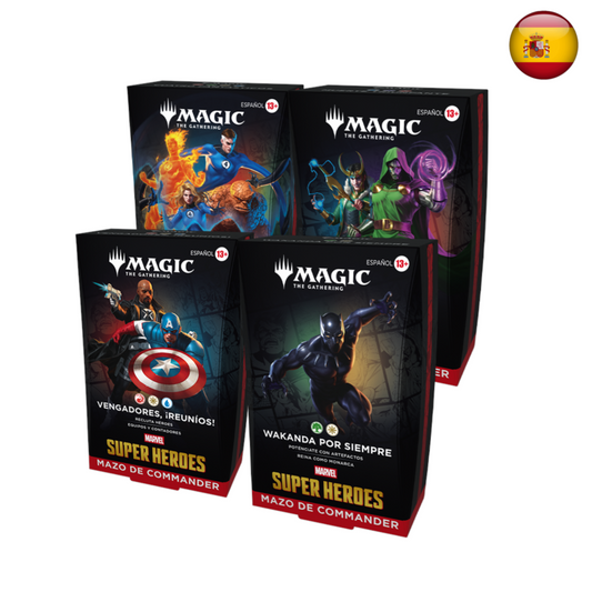 [PREPEDIDO Marvel Super Heroes - Set completo de Mazos de Commander (Español)
