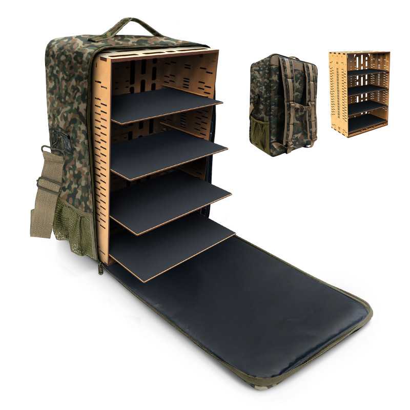 Mochila Transporte Miniaturas - Edición Camuflaje