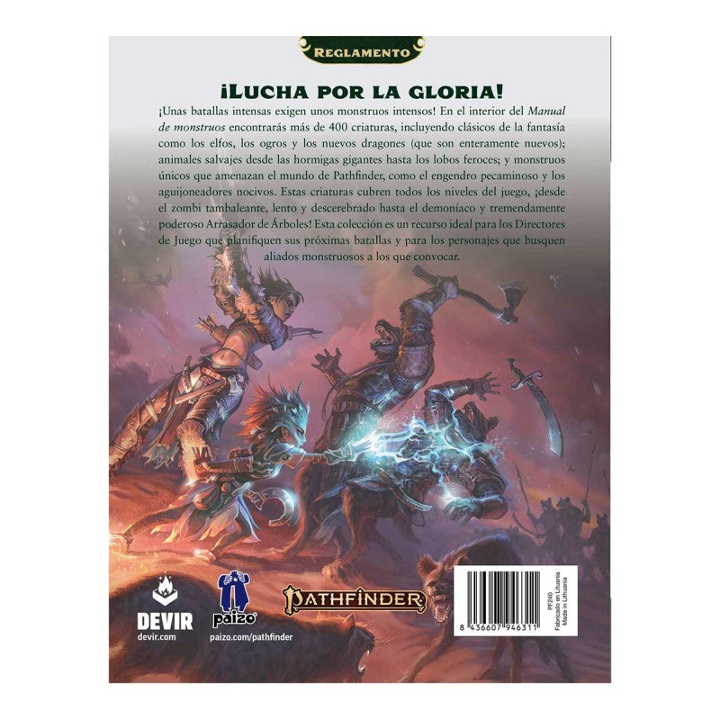 Pathfinder 2º ed - Manual de monstruos (remaster)