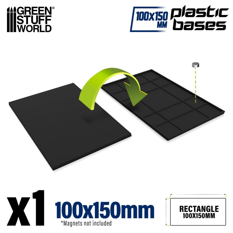 Peanas de plástico - Rectangulares 100x150mm