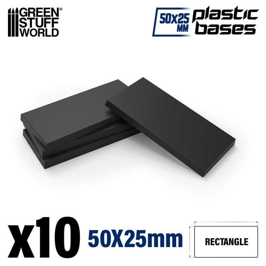 Peanas de plástico - Rectangulares 25x50mm