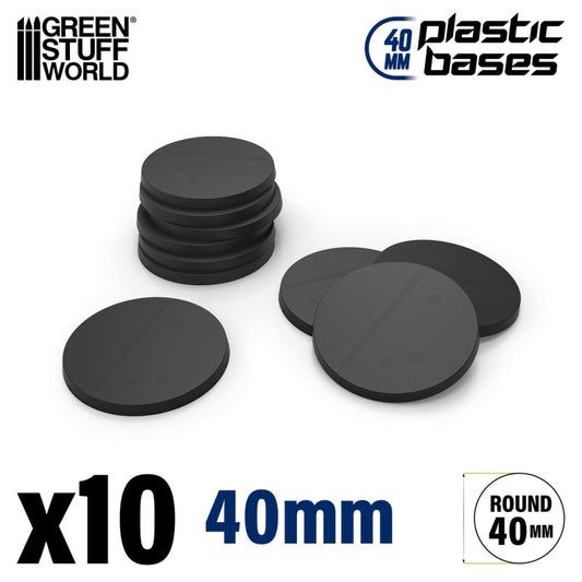 Peanas de Plástico - Redondas 40 mm