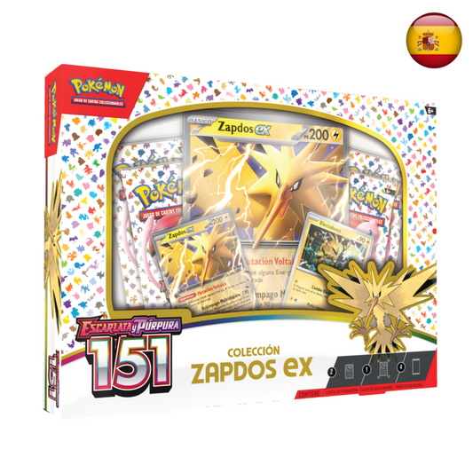 Pokémon TCG - Escarlata y Púrpura: 151 Colección Zapdos ex (Español)