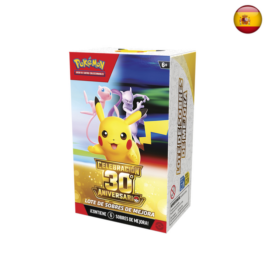 Pokémon TCG - Celebración 30.º Aniversario - Lote de sobres de mejora (Español)