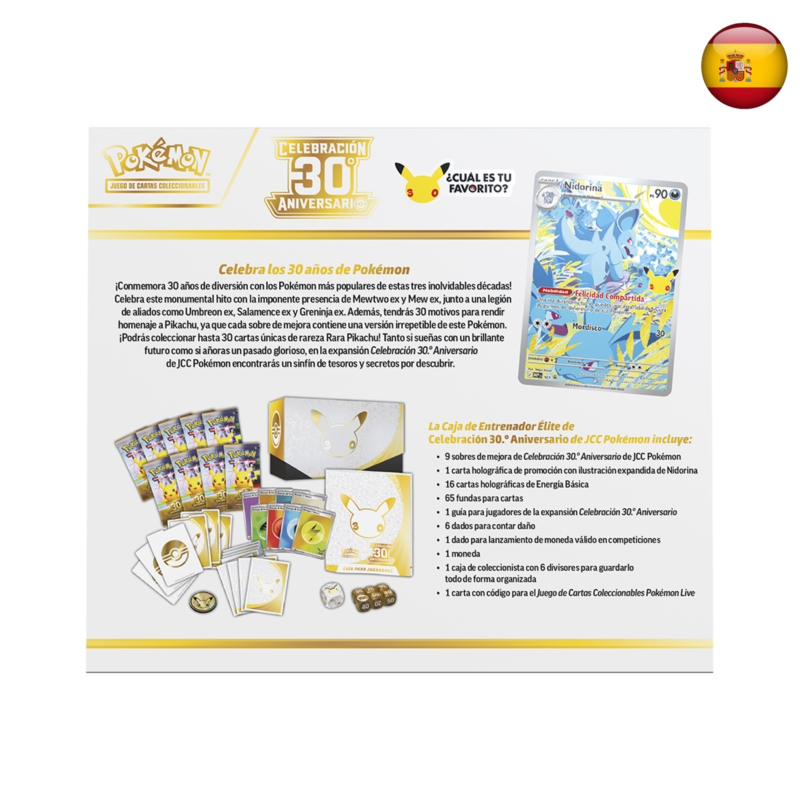 Pokémon TCG - Celebración 30.º Aniversario - Caja de Entrenador Élite (Español)