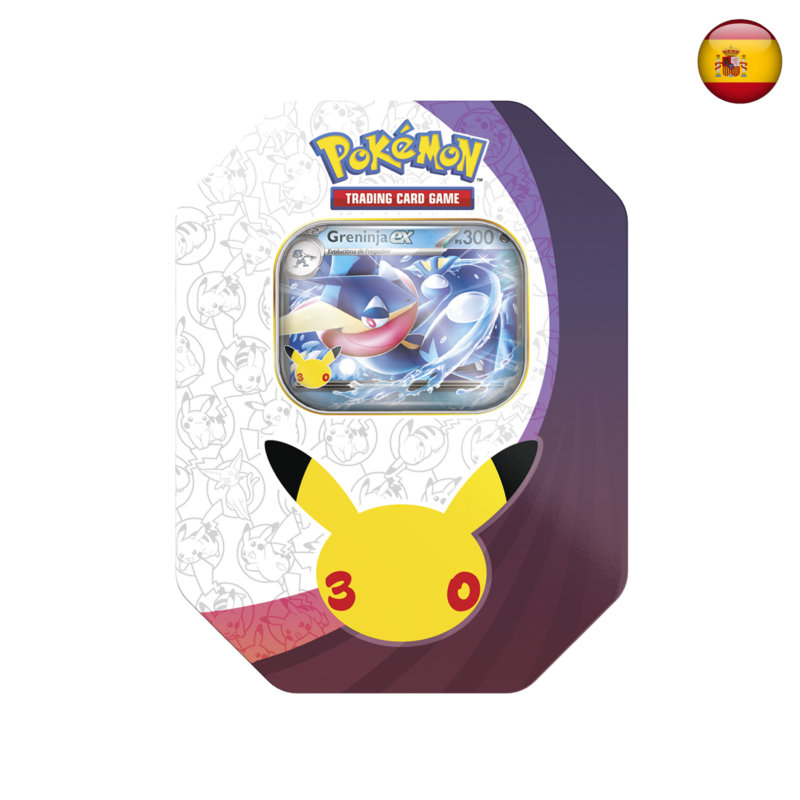 Pokémon TCG - Celebración 30.º Aniversario - Lata Sylveon ex / Greninja ex (Español)