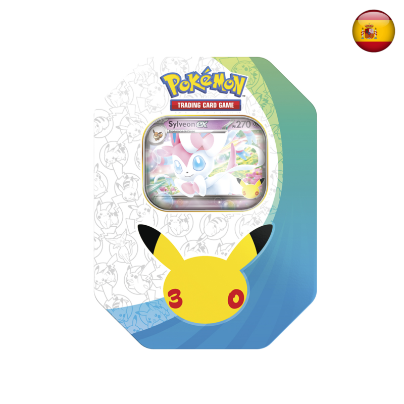 Pokémon TCG - Celebración 30.º Aniversario - Lata Sylveon ex / Greninja ex (Español)