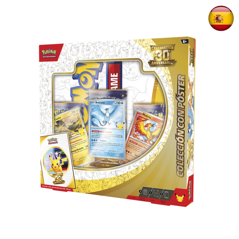 Pokémon TCG - Celebración 30.º Aniversario - Colección con póster (Español)