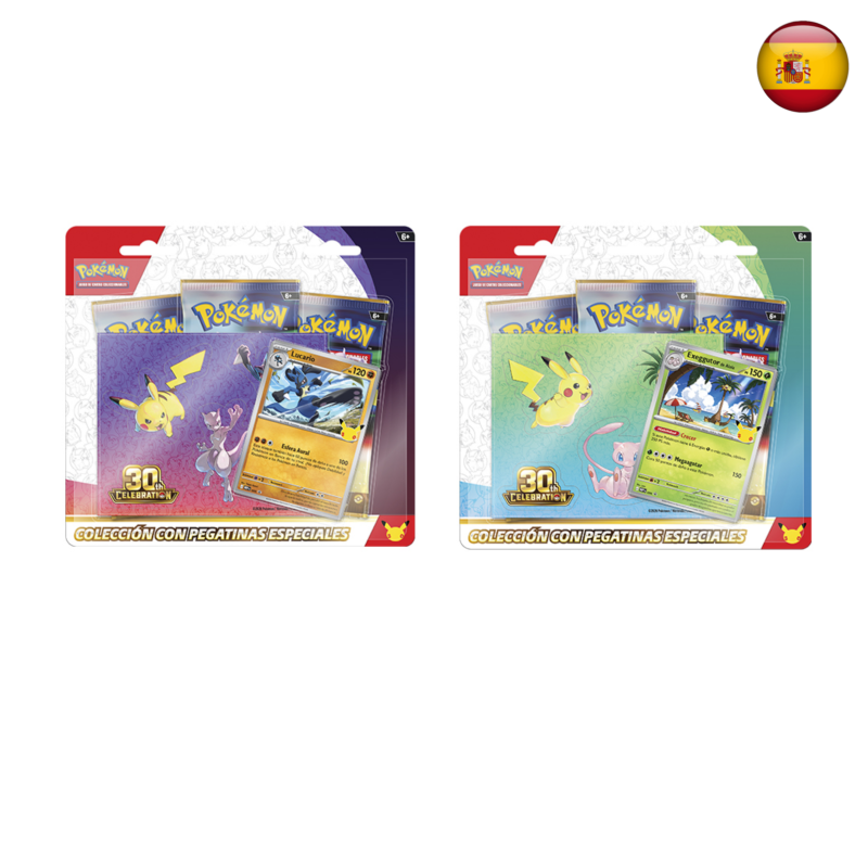 Pokémon TCG - Celebración 30.º Aniversario - Colección con pegatinas (Español)