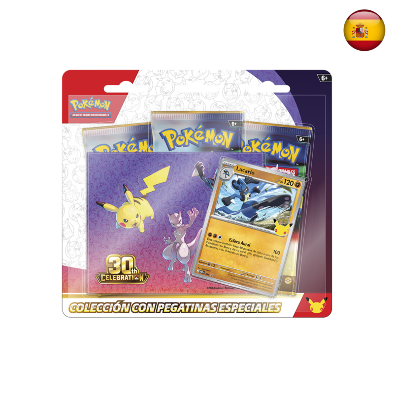 Pokémon TCG - Celebración 30.º Aniversario - Colección con pegatinas (Español)