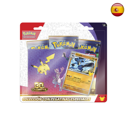 Pokémon TCG - Celebración 30.º Aniversario - Colección con pegatinas (Español)