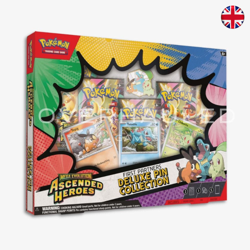Pokémon TCG - Ascended Heroes - First Partners Deluxe Pin Collection (Inglés)
