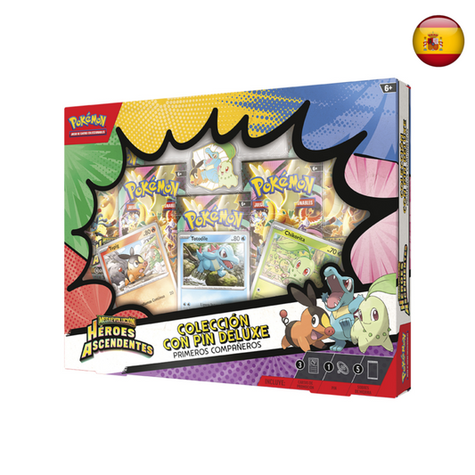 [PREPEDIDO] Pokémon TCG - Héroes Ascendentes - Colección con pin deluxe Primeros Compañeros (Español)