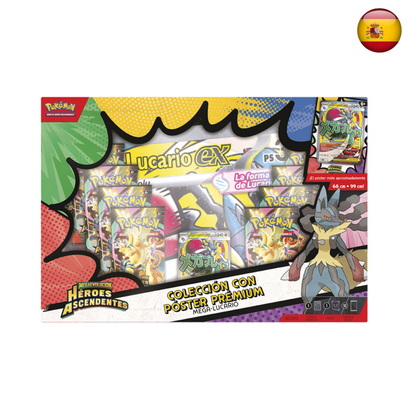 Pokémon TCG - Héroes Ascendentes - Colección con póster prémium (Español)