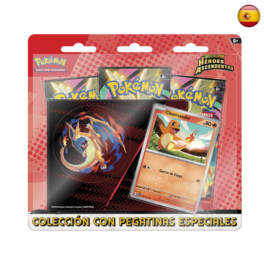 Pokémon TCG - Héroes Ascendentes colección con pegatinas (Español)