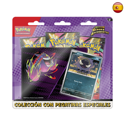 Pokémon TCG - Héroes Ascendentes colección con pegatinas (Español)