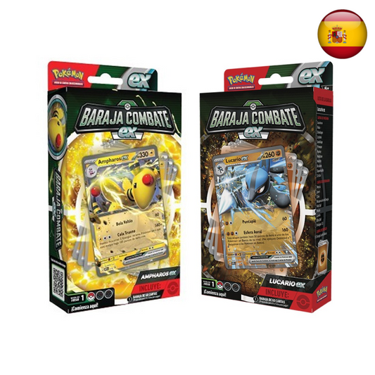 Pokémon TCG - Baraja de combate ex - Ampharos / Lucario (Español)