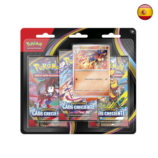 Pokémon TCG - Caos Creciente - 3-pack blister (Español)