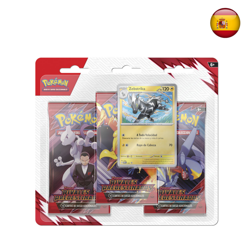 Pokémon TCG - Rivales Predestinados 3-pack blister (Español)