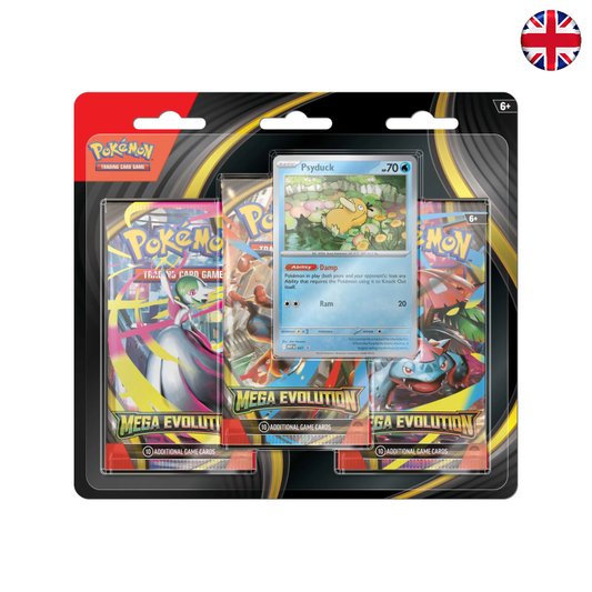 Pokémon TCG - Mega Evolution 3-pack blister (Inglés)