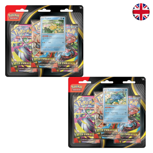 Pokémon TCG - Mega Evolution 3-pack blister (Inglés)